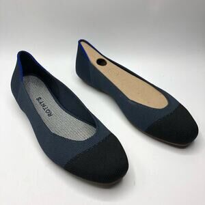 Rothy’s Flats Shoe Starling Navy and Black  Size US 7